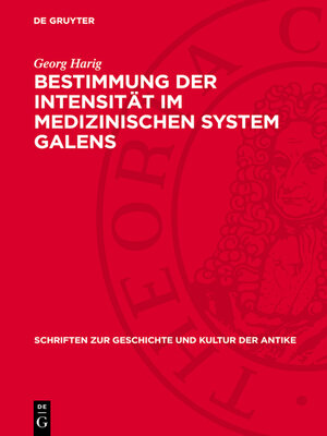 cover image of Bestimmung der Intensität im medizinischen System Galens